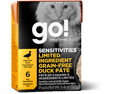 Go! Sensitivities L.I.D. Duck GF Tetra Pak Cat Food (6.4oz/182g)