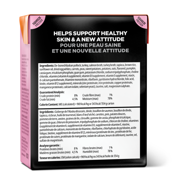 Go! Solutions Skin &amp; Coat Pollock Pâté Tetra Pak Dog Food (12.5oz/354g)