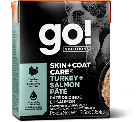 Go! Solutions Skin & Coat Turkey & Salmon Pâté Tetra Pak Dog Food (12.5oz/354g)