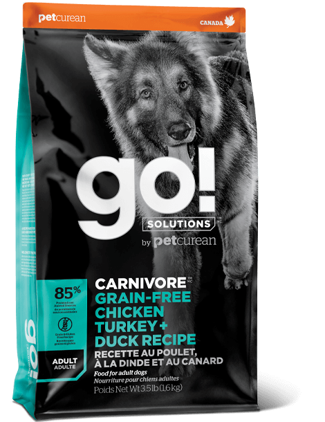 Go! Solutions Carnivore Chicken, Turkey & Duck Adult GF Dog Food