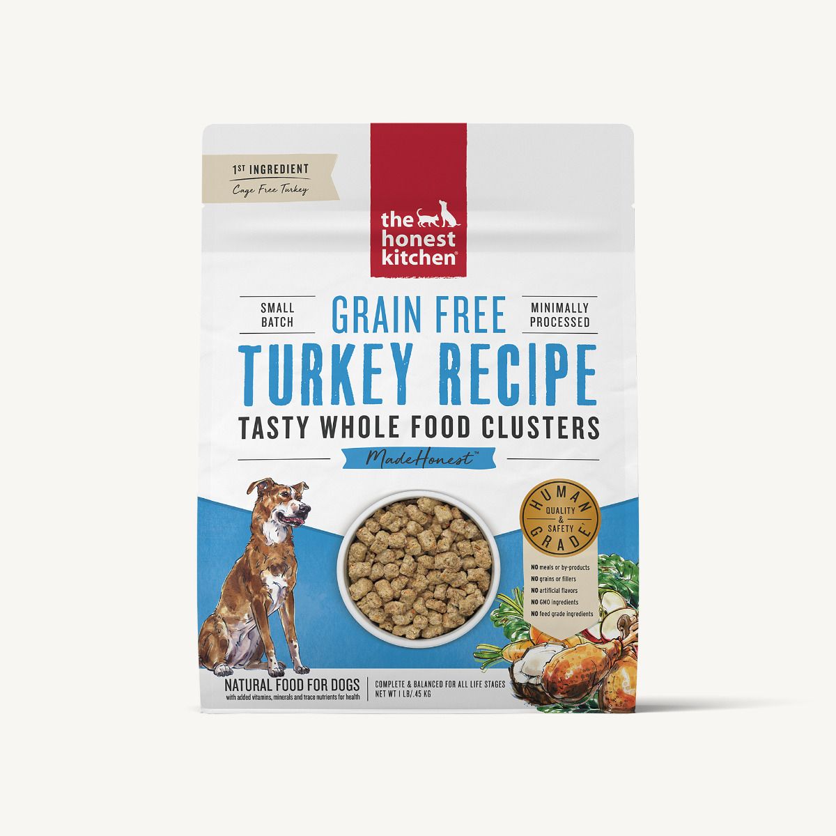 The Honest Kitchen Whole Food Clusters - Turkey GF Adult Dog Food