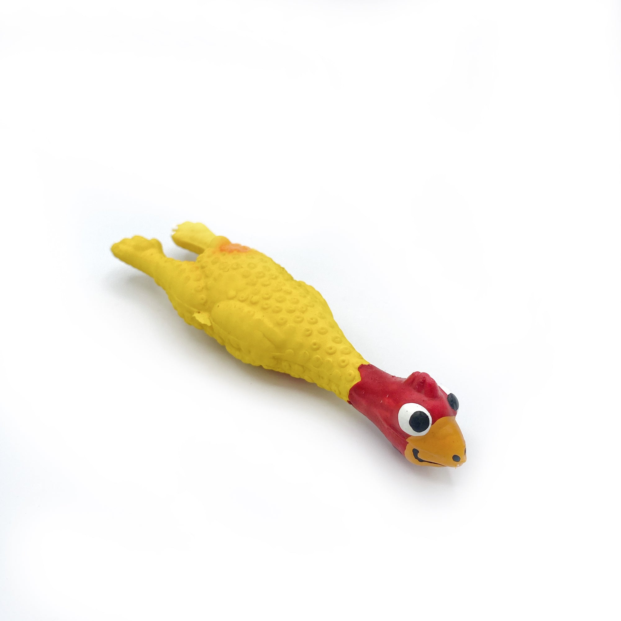 Bud'z Latex Squeaker Yellow Chicken Dog Toy