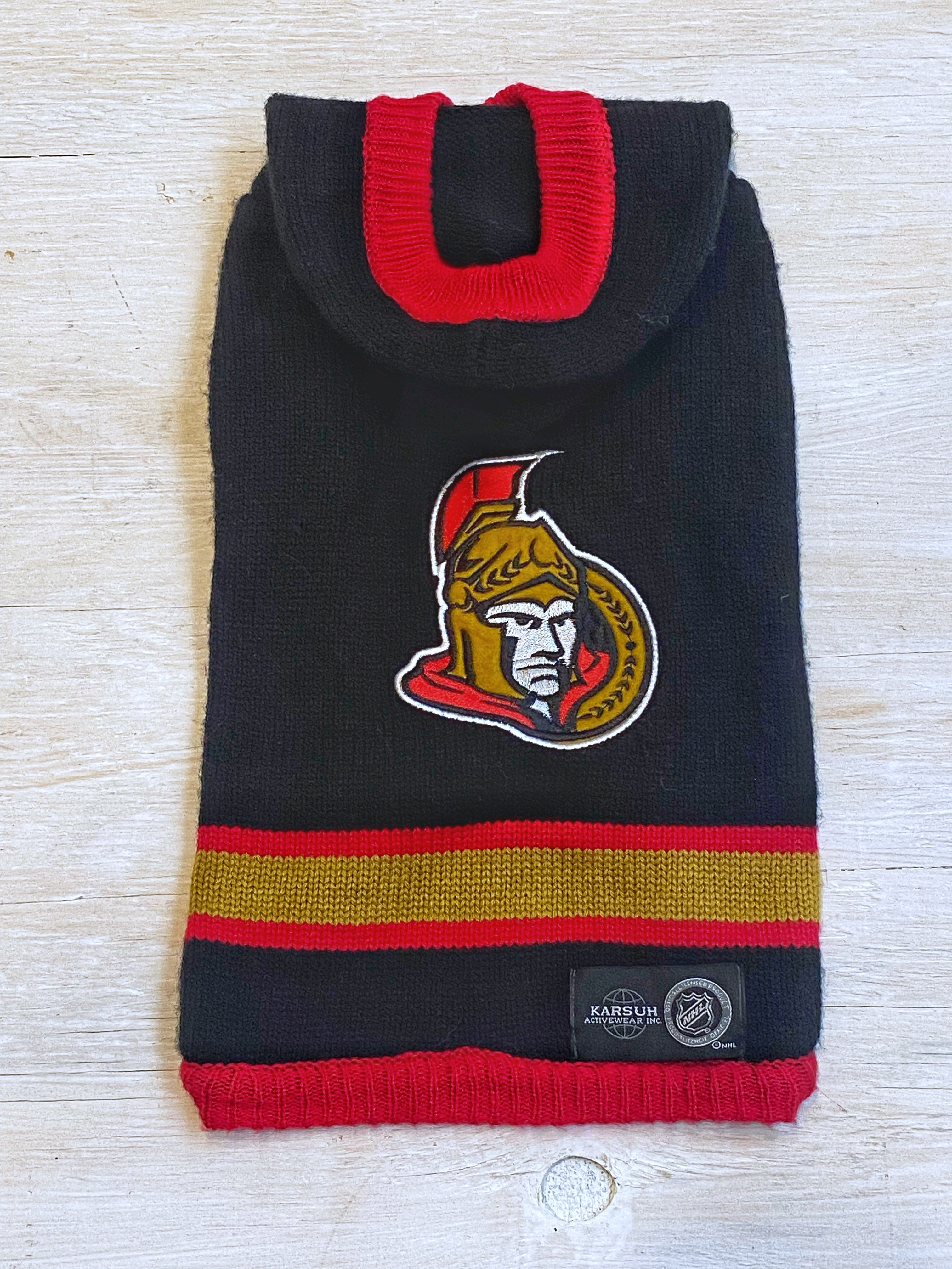 NHL Ottawa Senators Hooded Dog Sweater – PetMax