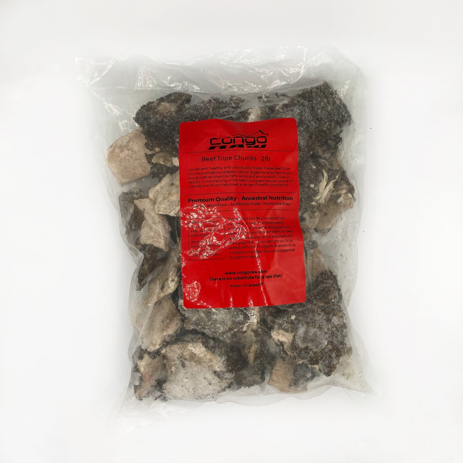 Congo Frozen Beef Tripe Chunks (2lb)