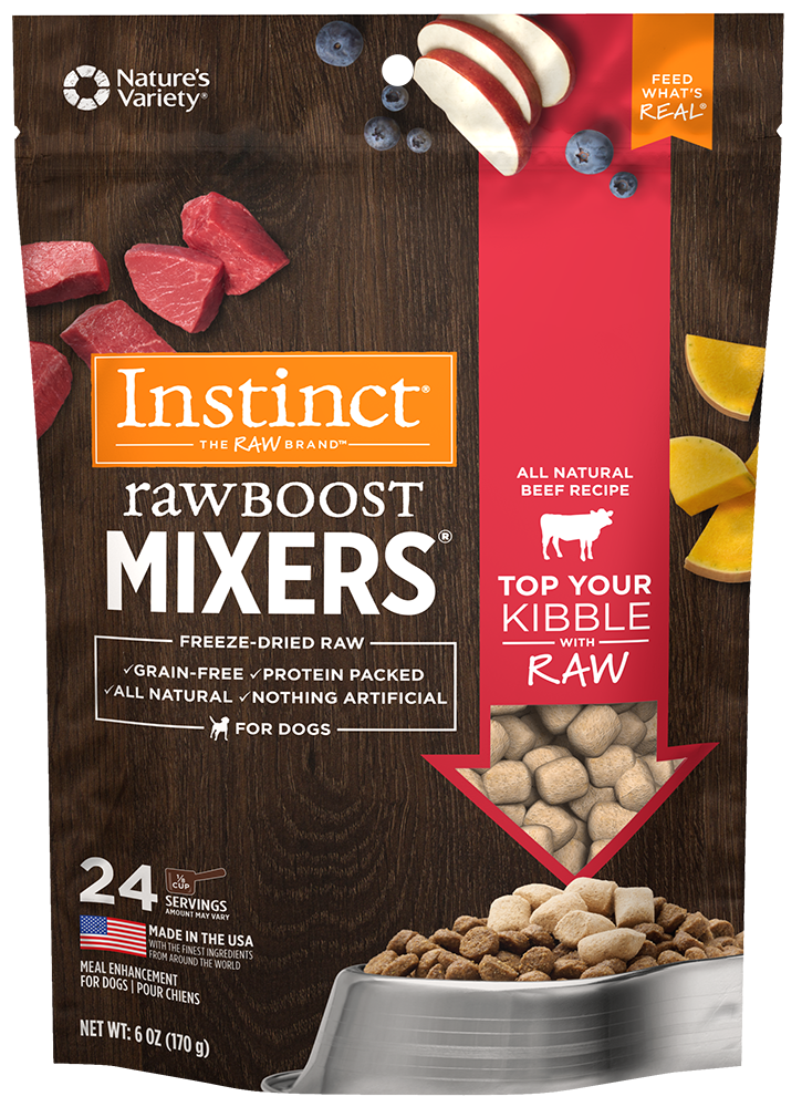 Instinct Dog RawBoost Mixers BEEF 6oz 170g Wooftown