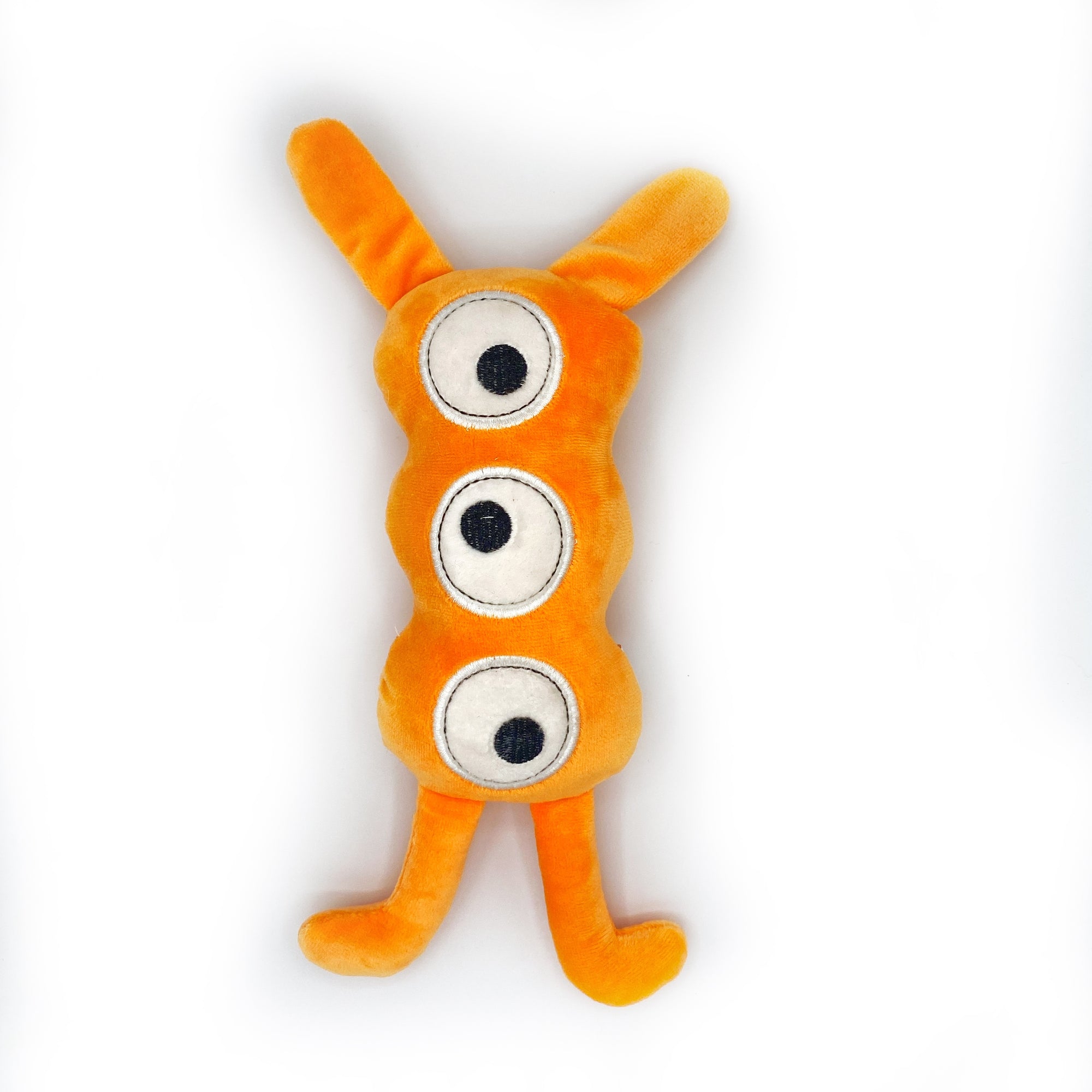 Bud'z "Atomic" Orange Plush Monster Dog Toy