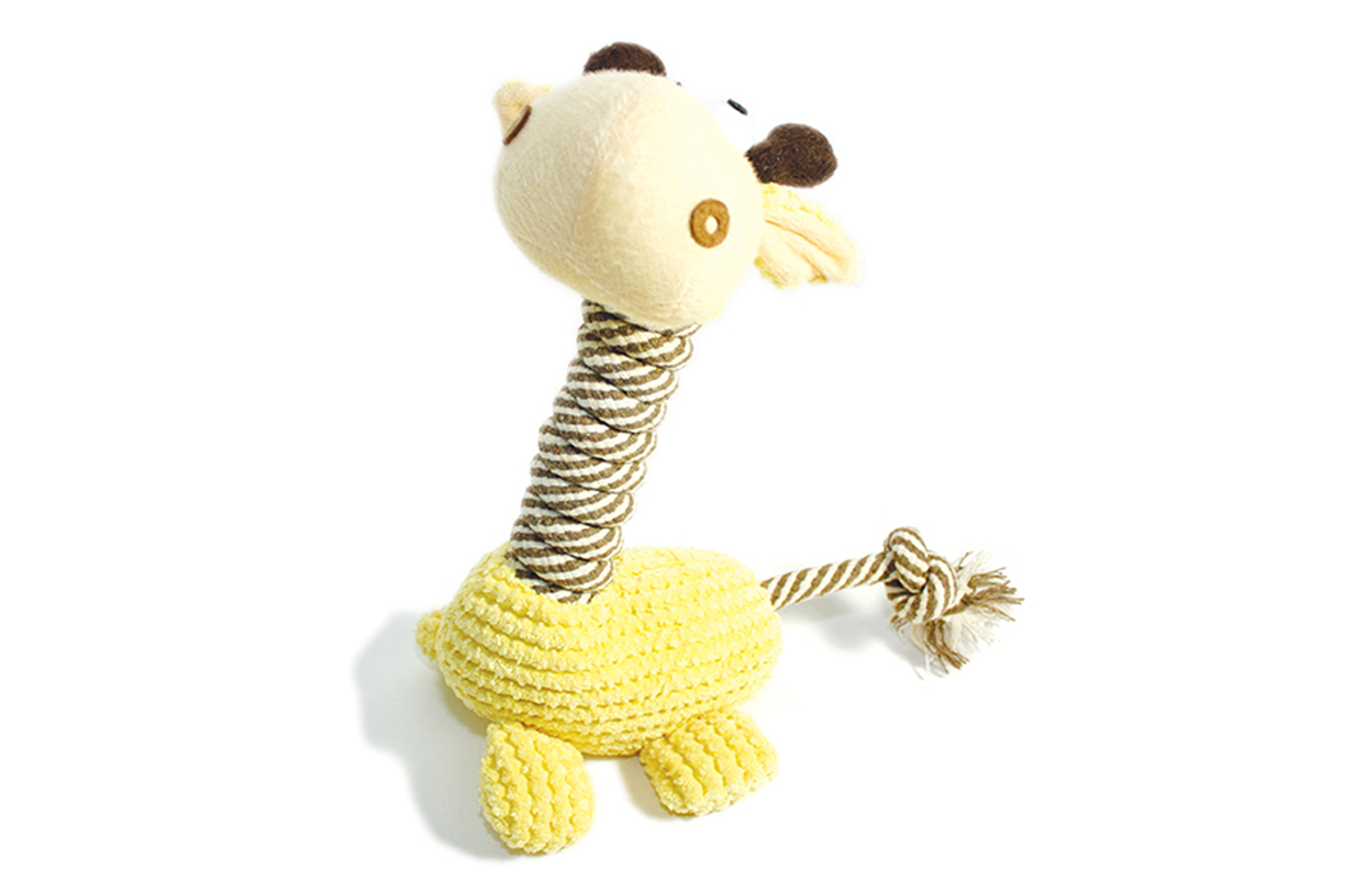 Squeaky giraffe hotsell dog toy