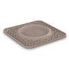 Messy Mutts Silicone Therapeutic Licking Bowl Mat - Grey (10&quot;x10&quot;)