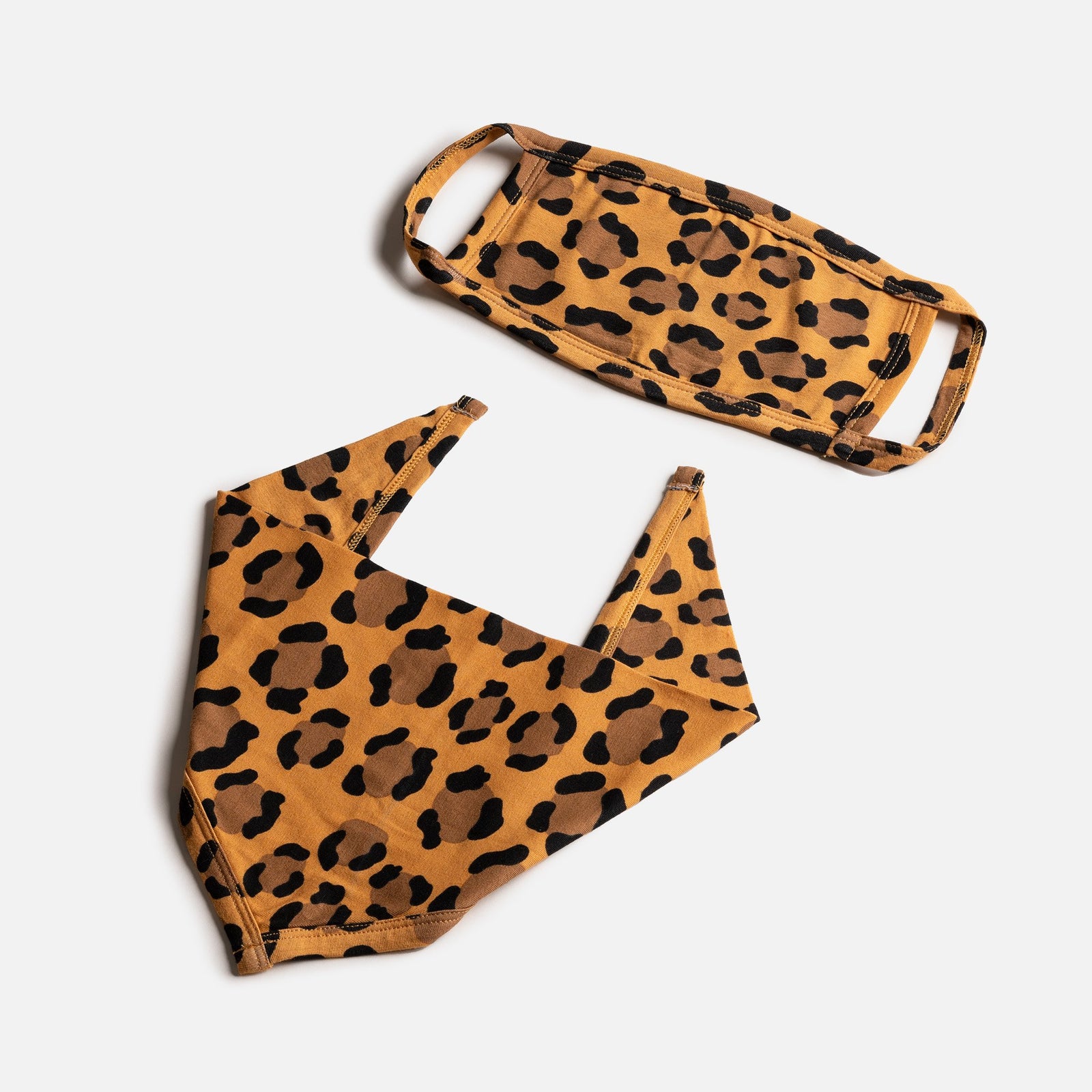 Silver Paw Human Facemask and Dog Bandana Set - Various Colours