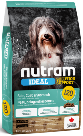 Nutram Dog Ideal Solution Support Sensitive Skin, Coat & Stomach Lamb & Brown Rice