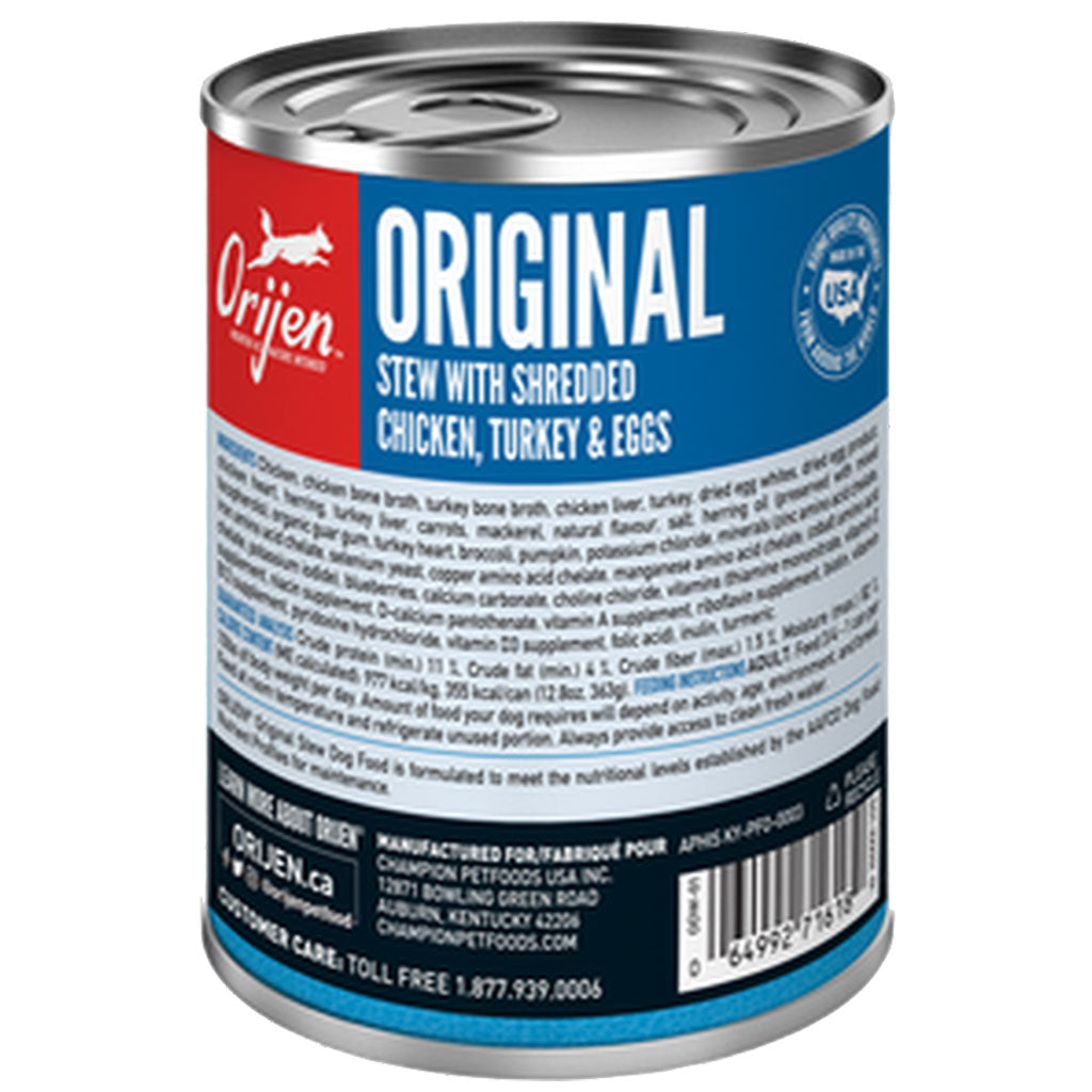 Orijen Original Stew with Chicken, Turkey &amp; Eggs Canned Dog Food (12.8oz/363g)