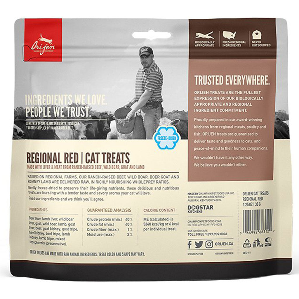 Orijen Freeze Dried Regional Red Cat Treats (1.25oz/35g)