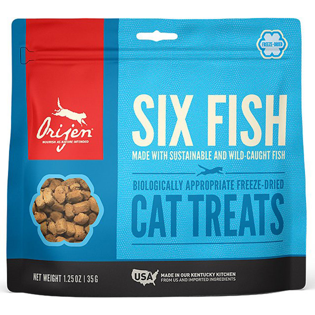 Orijen Freeze Dried Six Fish Cat Treats (1.25oz/35g)