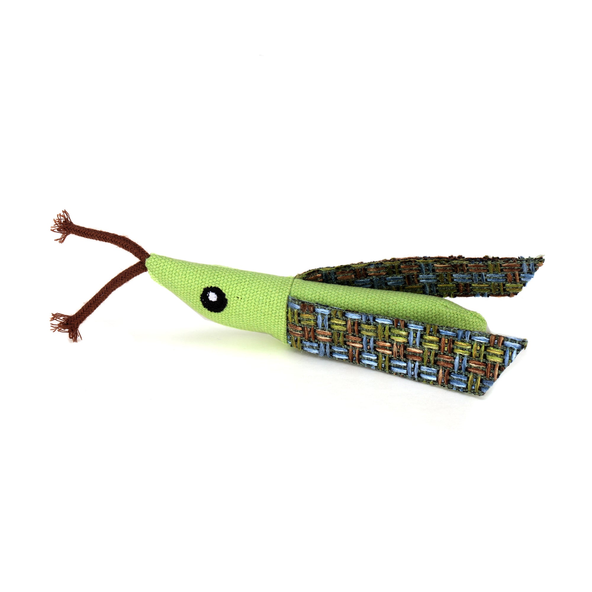 Ware Grasshopper with Catnip Cat Toy (4.3")