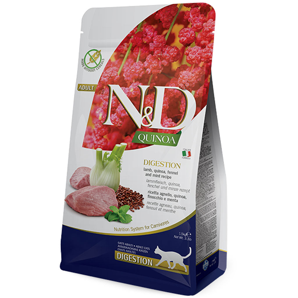 Farmina N&D Quinoa - Digestion Lamb Cat Food (1.5kg/3.3lb)