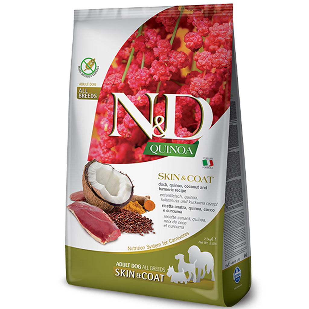 Farmina N&D Quinoa - Skin & Coat Duck Dog Food (2.5kg/5.5lb)