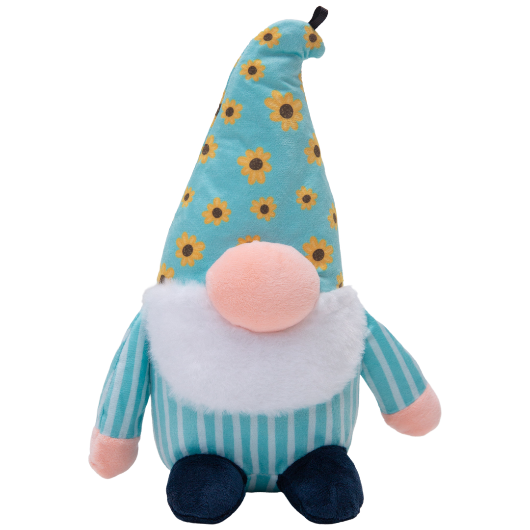 Snugarooz Sunny the Gnome (Sunflower Hat) Dog Toy (10")