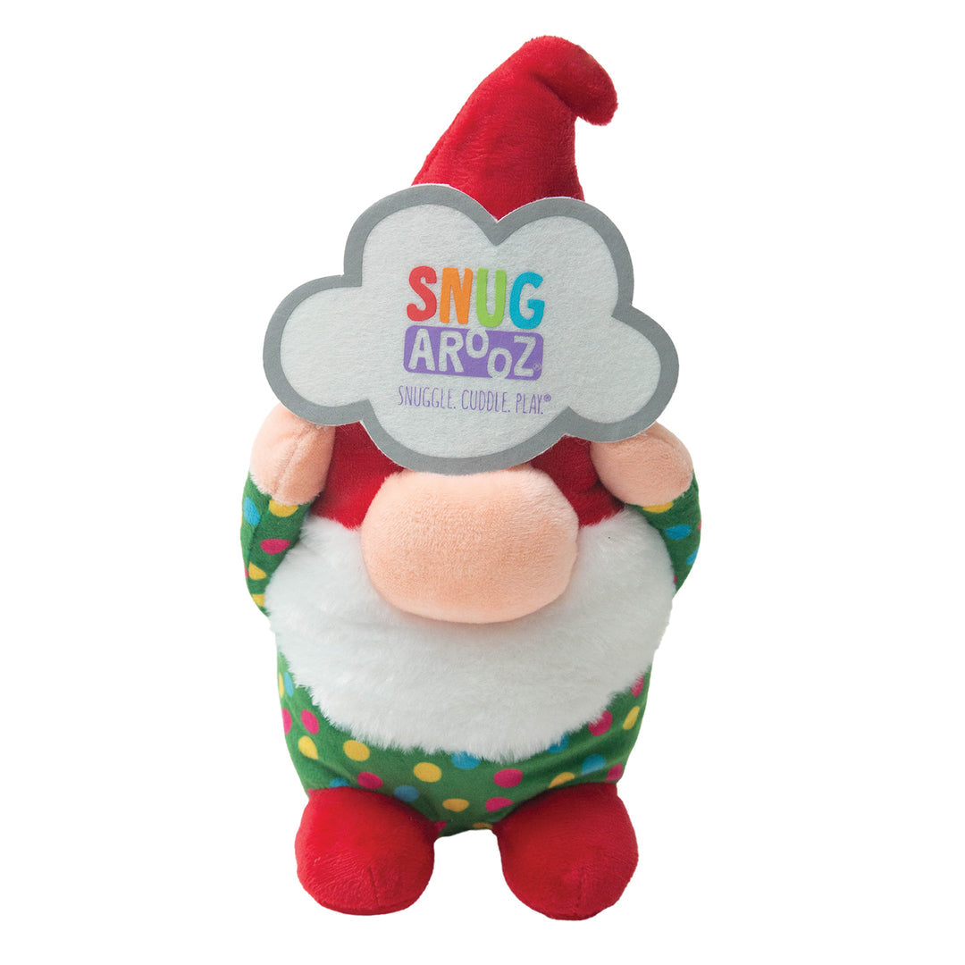 Snugarooz Snugz the Holiday Gnome (Red Hat) Dog Toy (10")