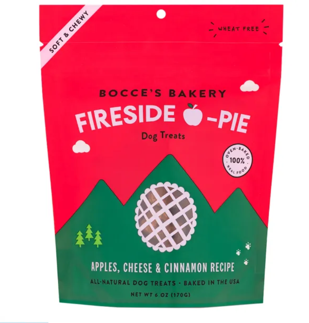 Bocce's Bakery Fireside Soft & Chewy Apple Pie Dog Treats (6oz/170g)