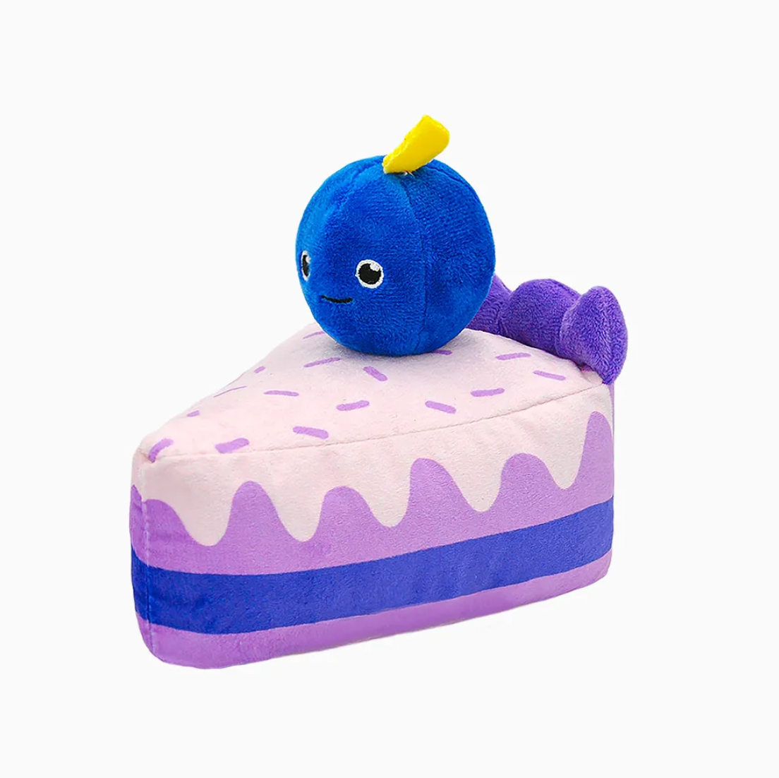HugSmart Fuzzy Friendz Pooch Sweets - Blueberry Cake Dog Toy