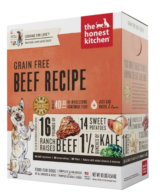 The Honest Kitchen Beef GF Dehydrated Dog Food