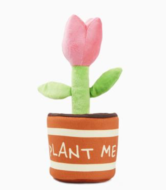 HugSmart Fuzzy Friendz Puppy Garden - Tulip Treat Hider Dog Toy