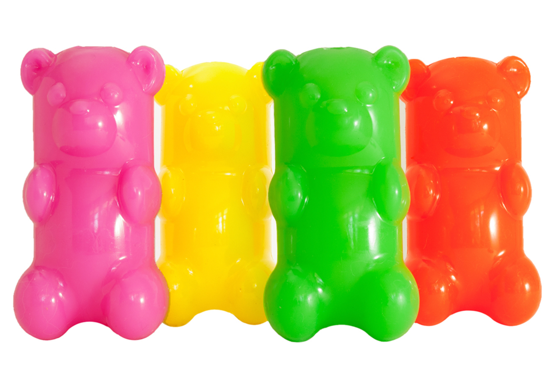 RuffDawg Rubber Gummy Bear Dog Toy - Assorted Colours (6")