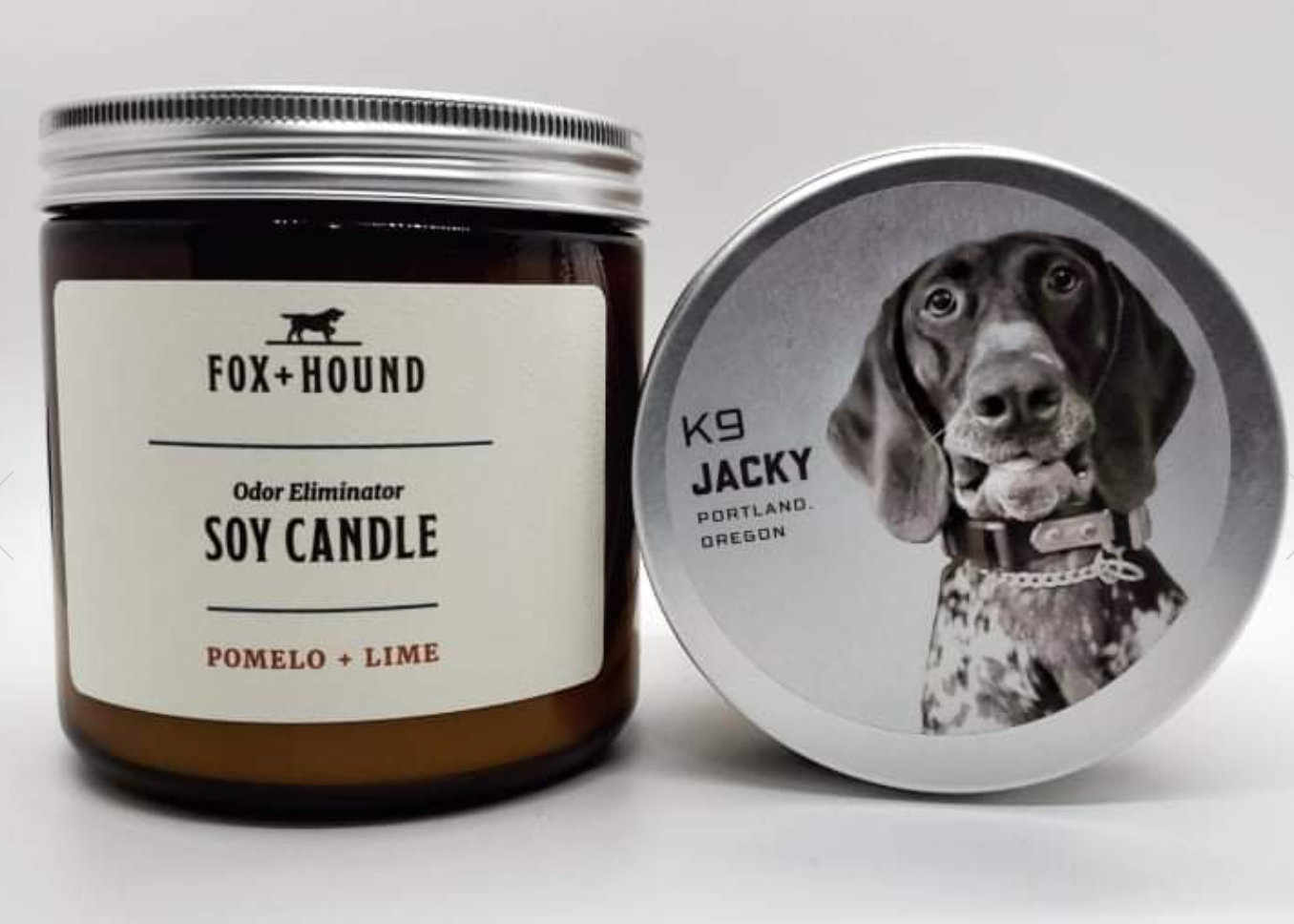 Fox + Hound Odour Eliminator Soy Candle - K9 Jacky Pomelo + Lime Scent