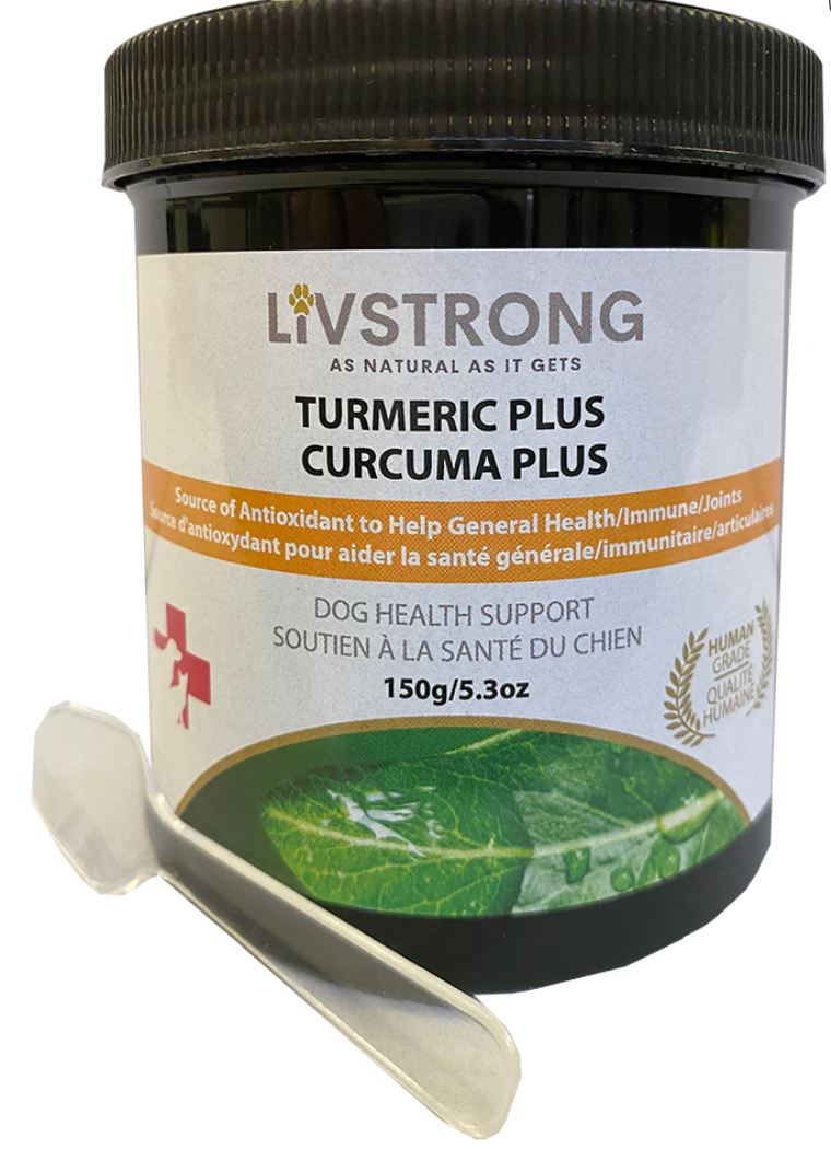 LIVSTRONG Turmeric Plus Dog Health Support Supplement (5.3oz/150g)