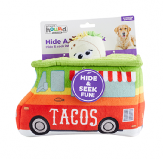 Outward Hound Hide a Taco Plush Puzzle Dog Toy