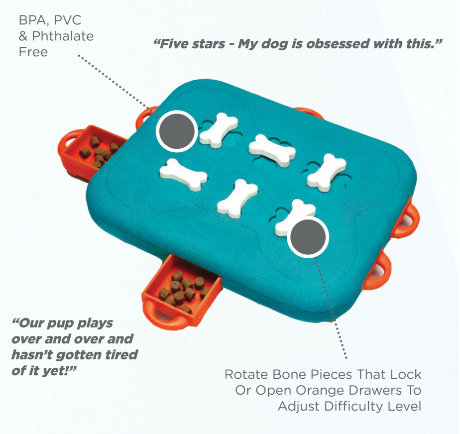 Outward Hound Nina Ottosson - Casino Treat Puzzle Dog Toy