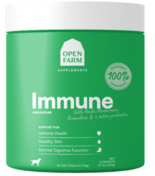 Open Farm Supplements - Immune Chews for Dogs (90 ct)