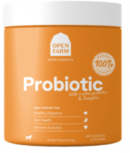 Open Farm Supplements - Probiotics Chews for Dogs (90 ct)
