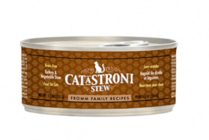 Fromm Cat-A-Stroni Turkey & Vegetable Stew GF Canned Cat Food (5.5oz/155g)
