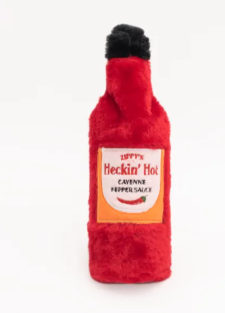 Zippy Paws Hot Sauce Crusherz Heckin’ Hot Dog Toy