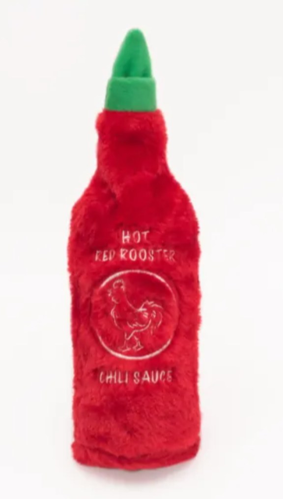 Zippy Paws Hot Sauce Crusherz Red Rooster Dog Toy
