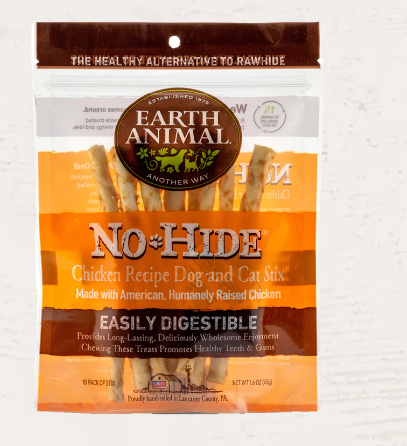 Earth Animal No-Hide Chicken Stix Dog & Cat Treats (10 Pk)