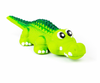 Bud&#39;z Latex Squeaker Green Alligator Dog Toy