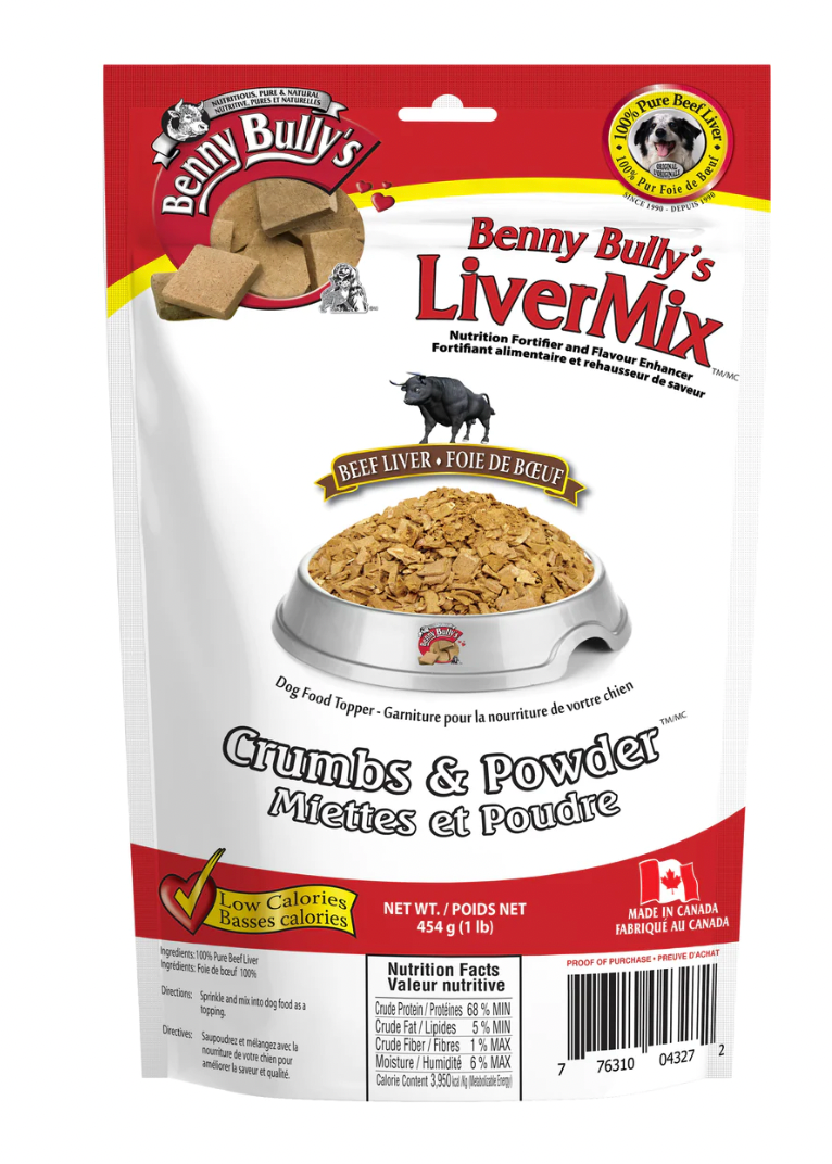 Benny Bully's Liver Mix Crumbs & Powder (454g/1lb)