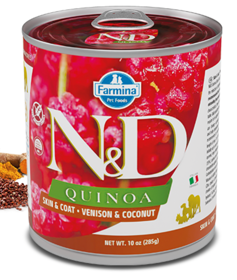 Farmina Quinoa Skin & Coat Venison & Coconut Canned Dog Food (4.9oz/138g)