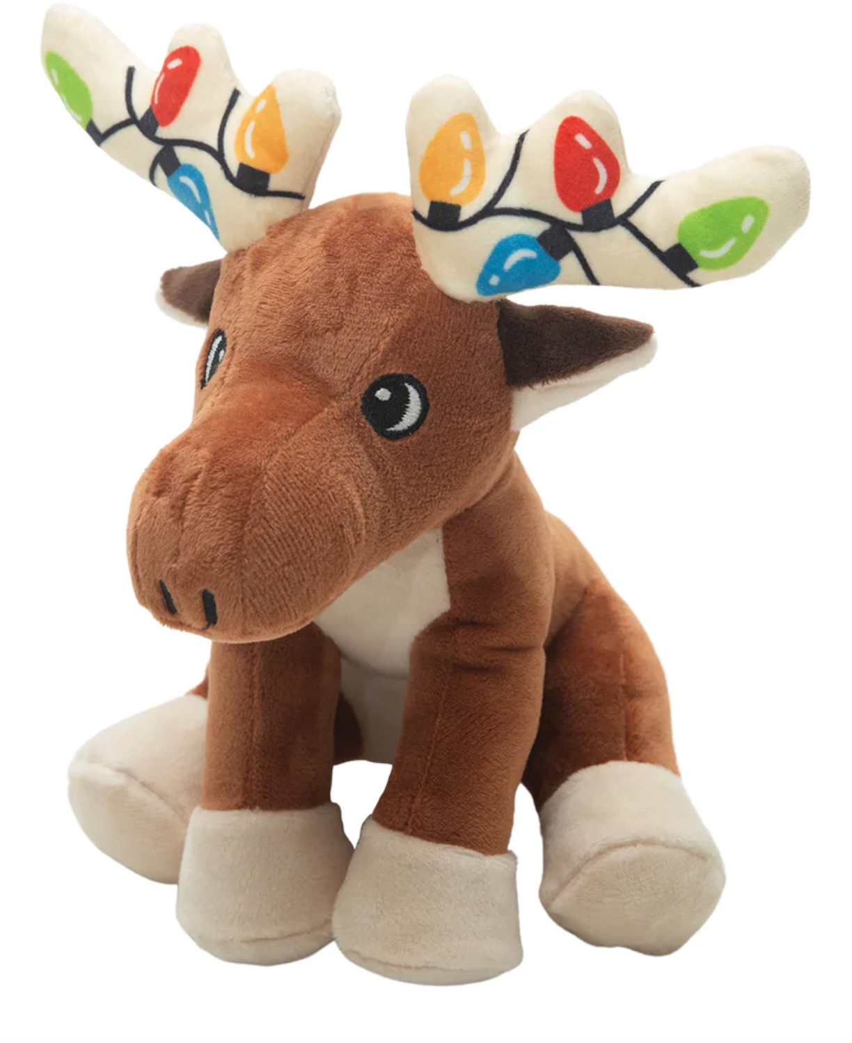 Snugarooz Marty The Christmas Moose - Squeaker & Crinkle Holiday Dog Toy (8.5")