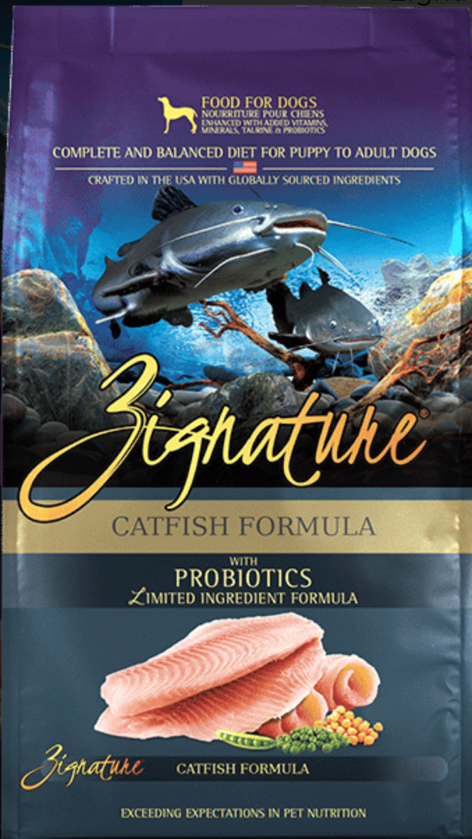 Zignature L.I.D. Catfish with Probiotics GF Dog Food 1.8kg 4lb