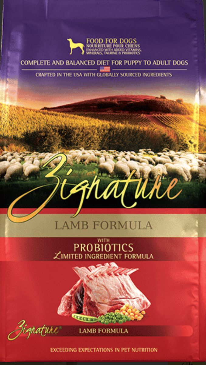 Zignature L.I.D. Lamb with Probiotics GF Dog Food (1.8kg/4lb)