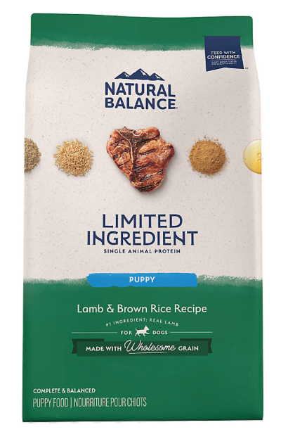 Natural Balance L.I.D. Lamb & Brown Rice Puppy Dog Food (5.44kg/12lb)