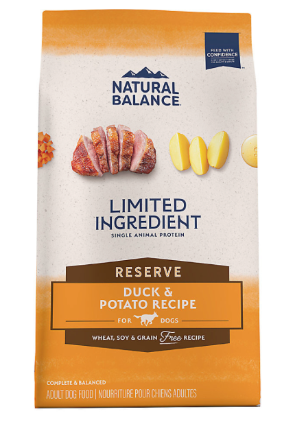 Natural Balance L.I.D. Potato & Duck GF Dog Food