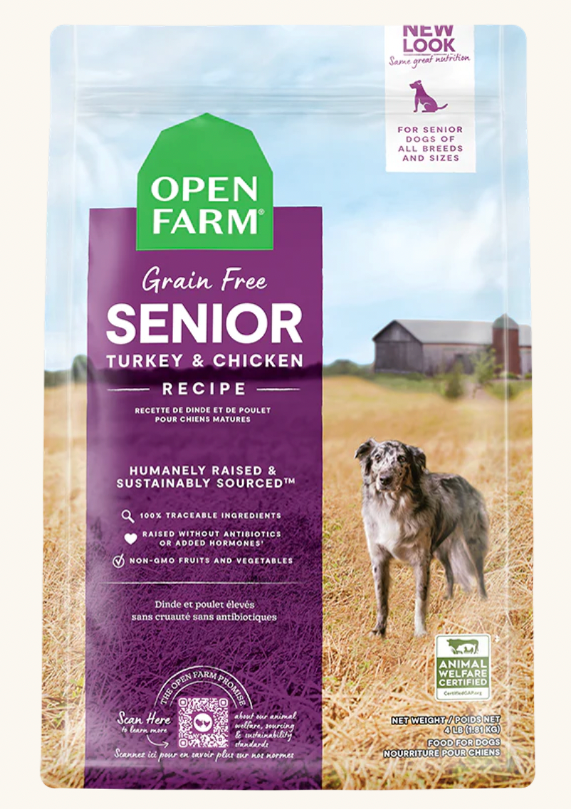 Dog food top without grain