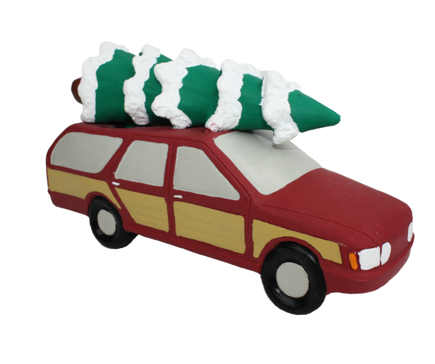 Multipet Holiday Station Wagon with Tree Dog Toy (7.5")