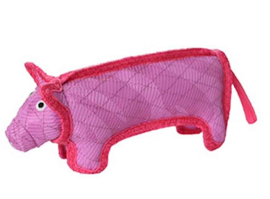 Tuffy DuraForce Pink Pig Dog Toy