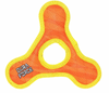 Tuffy DuraForce Triangle Ring Tiger Print Dog Toy (Orange &amp; Yellow)