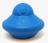 SodaPup Spotnik Flying Saucer - Treat Dispenser Dog Chew Toy - Blue (M)